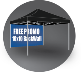 Free, Promotions, 10x10, Tent, Backwall, famous